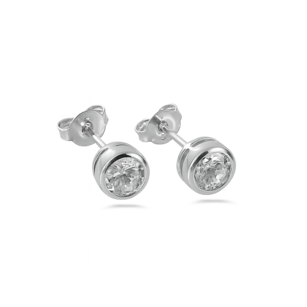Ohrstecker Zirkonia 4,5mm - Silber 925/000