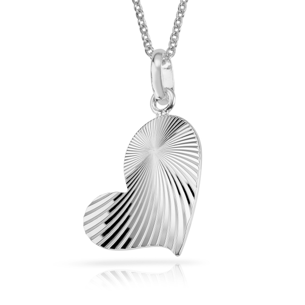 Anhänger Herz diamantiert Silber 925/000 rhodiniert