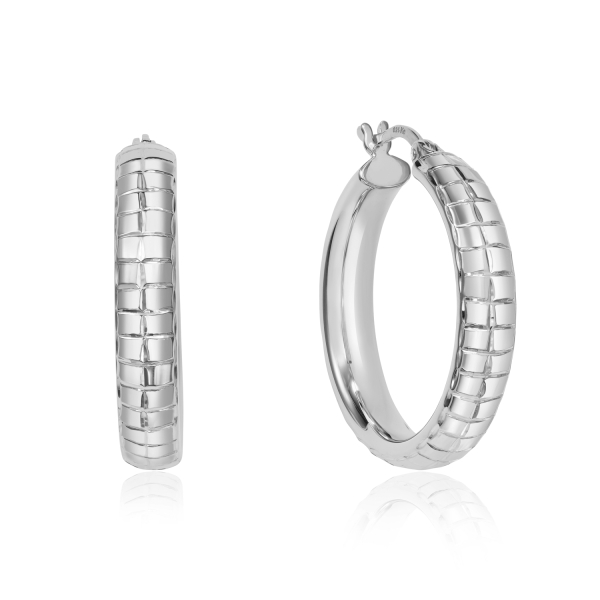 Creolen Ø 26mm Silber 925/000 rhodiniert