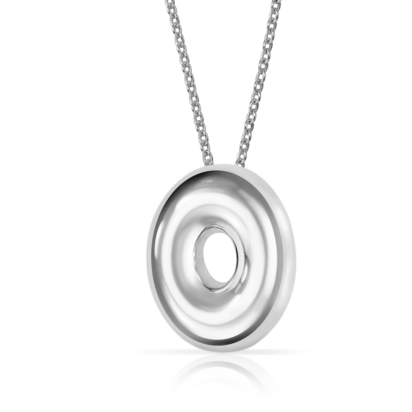Anhänger Donut Ø 15mm Silber 925/000 rhodiniert