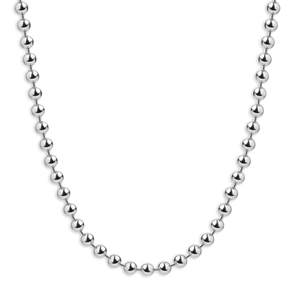 Preview: Kugelkette 4mm breit Silber 925/000