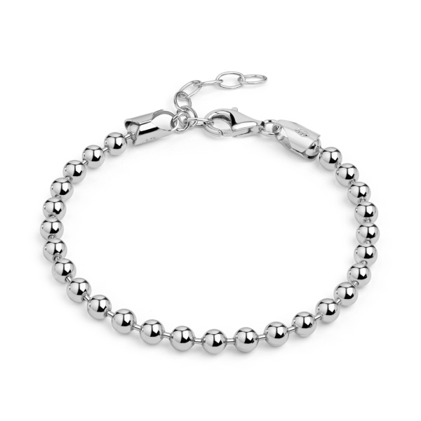 Kugelarmband 3mm breit 16+3cm Silber 925/000