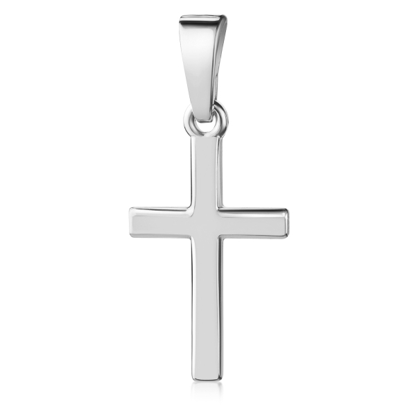 Anhänger Kreuz glanz 15mm Silber 925/000