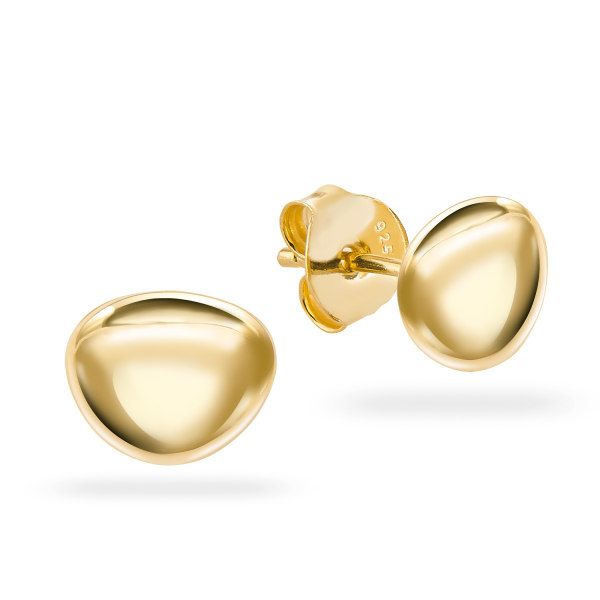 Ohrstecker Organic Style Silber 925/000 vergoldet