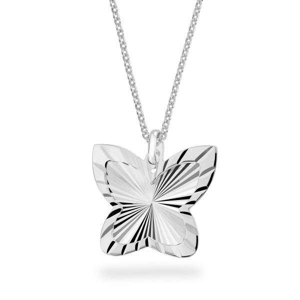 Preview: Anhänger Schmetterling diamantiert Silber 925/000 rhodiniert