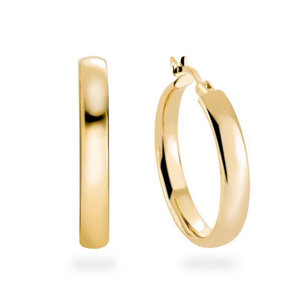 Creolen Ø 25mm Silber 925/000 vergoldet