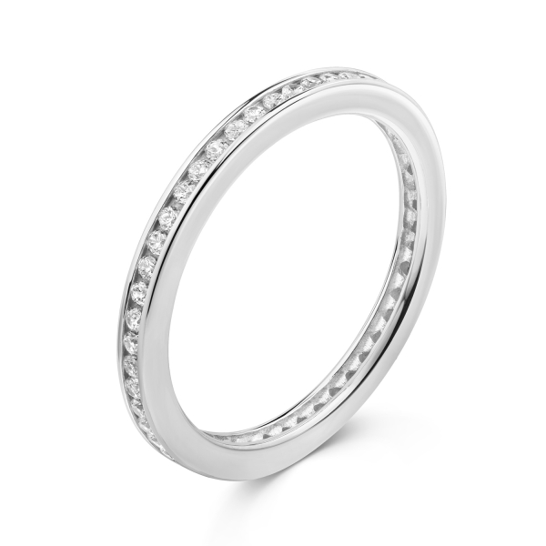Ring Memoire Zirkonia Silber 925/000 rhodiniert