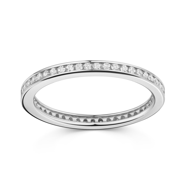 Ring Memoire Zirkonia Silber 925/000 rhodiniert