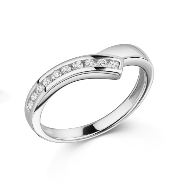 Ring 10 Zirkonia Silber 925/000 rhodiniert
