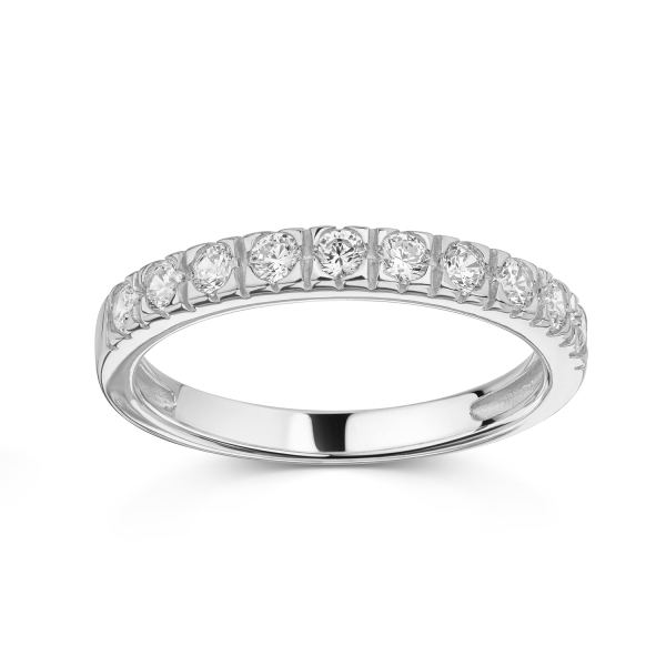 Preview: Ring 10 Zirkonia Silber 925/000 rhodiniert