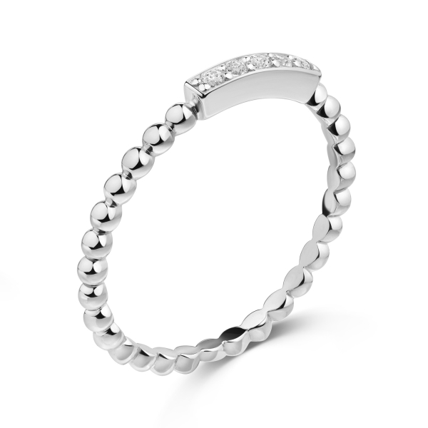 Ring 5 Zirkonia Silber 925/000 rhodiniert