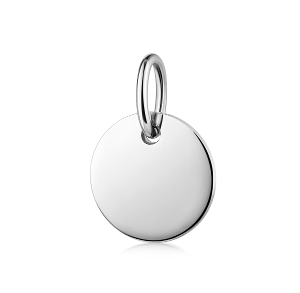 Gravurplatte Ø 8mm Silber 925/000 rhodiniert