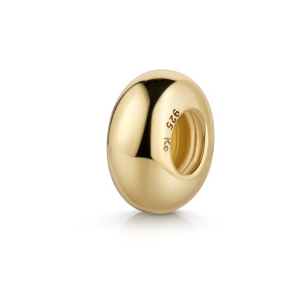 Charm Divider Ø 9,5mm Silber 925/000 vergoldet