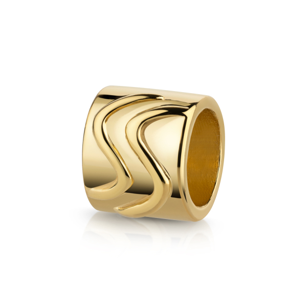 Charm Divider Ø 7mm Silber 925/000 vergoldet