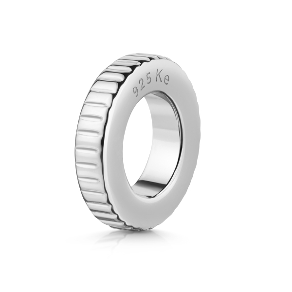 Charm Divider gerillt Ø 8,5mm Silber 925/000