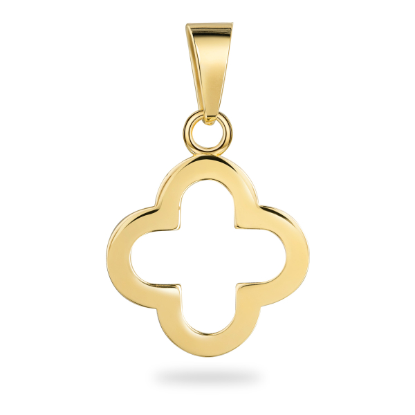 Anhänger Kleeblatt Silber 925/000 vergoldet