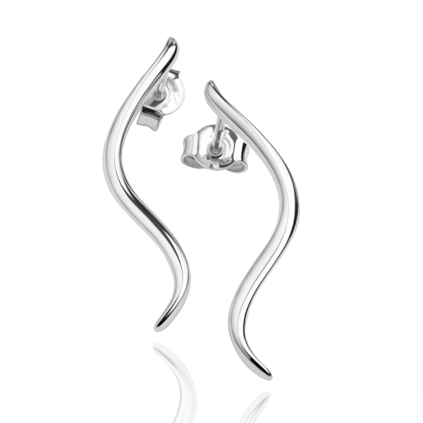 Ohrstecker 30 x 2mm Silber 925/000