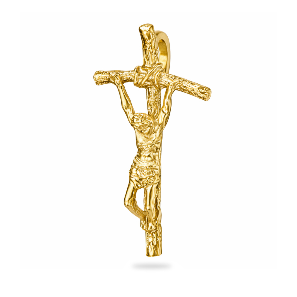 Anhänger Papst-Kreuz Silber 925/000 vergoldet