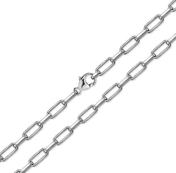 Paperclip-Kette 2,5mm breit Silber 925/000
