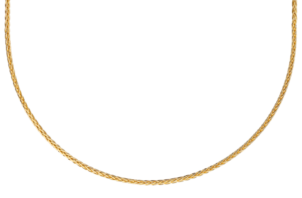 Zopfarmband dreifach 4-seitig diamantiert 1,6mm breit Silber 925/000 vergoldet