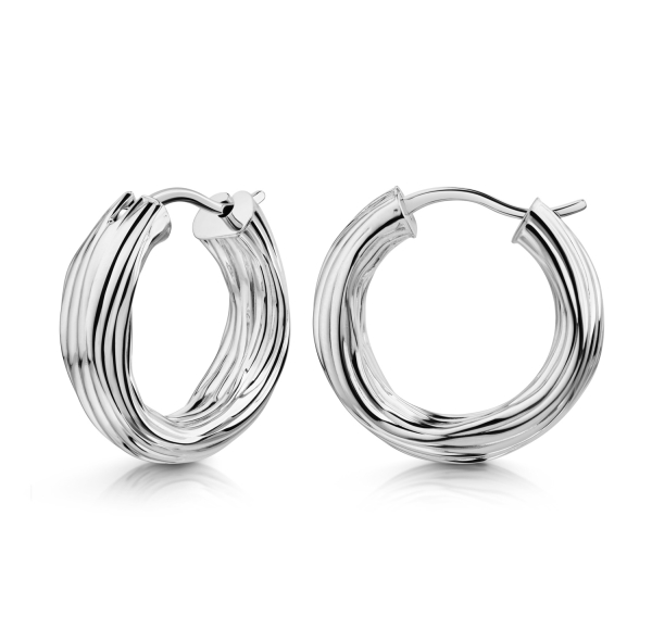 Creolen Ø 20mm Silber 925/000 rhodiniert