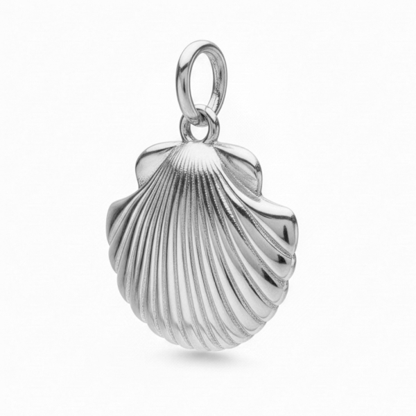 Collier mit Anhänger Muschel Silber 925/000