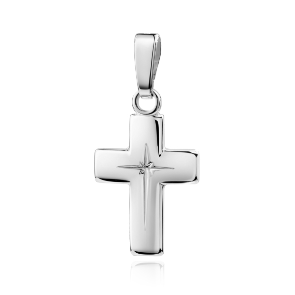 Anhänger Kreuz diamantiert Silber 925/000