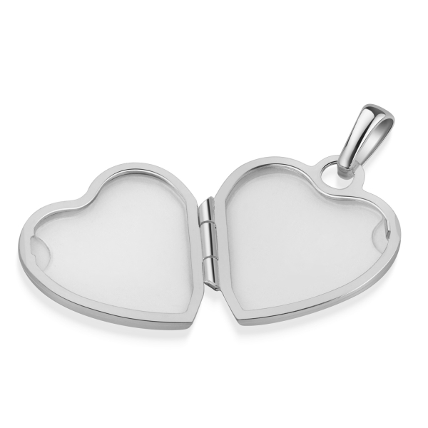 Preview: Medaillon Herz 15x14mm Silber 925/000