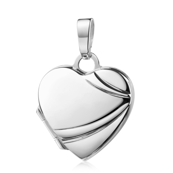 Medaillon Herz 15x14mm Silber 925/000