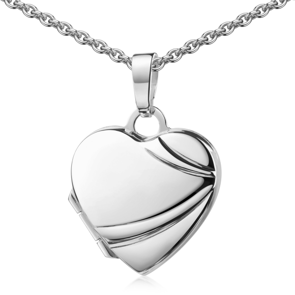 Medaillon Herz 15x14mm Silber 925/000