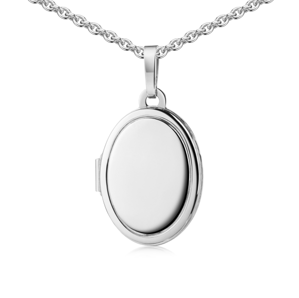 Anhänger Medaillon oval 11x15mm Silber 925/000