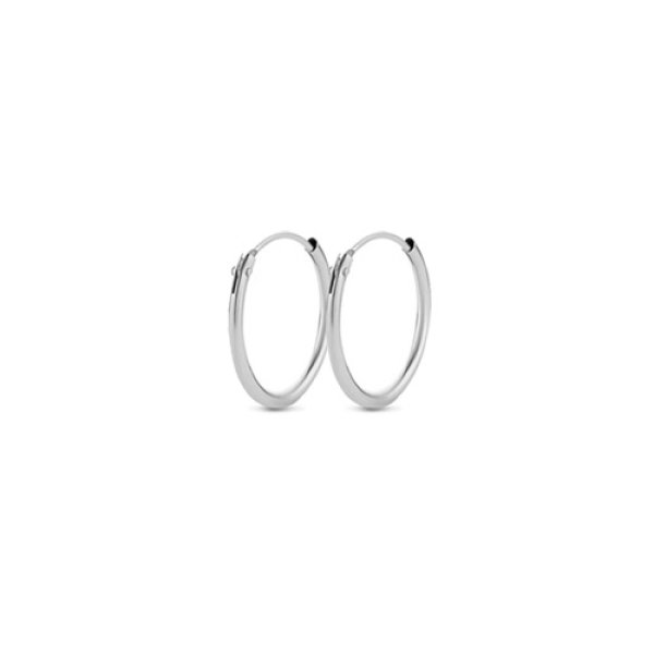 Creolen 10/1,2 mm mit Bügel Silber 925/000 rhodiniert