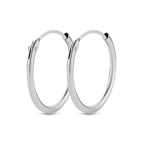Creolen 30/1,2mm mit Bügel Silber 925/000 rhodiniert