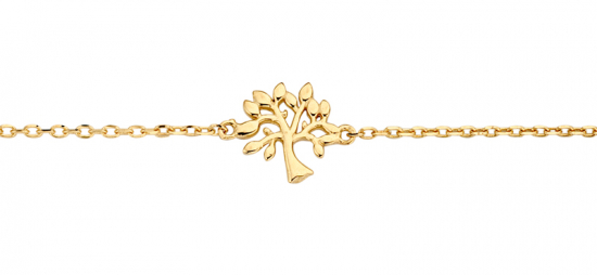 Armband mit Zwischenteil Lebensbaum Gold 585/000