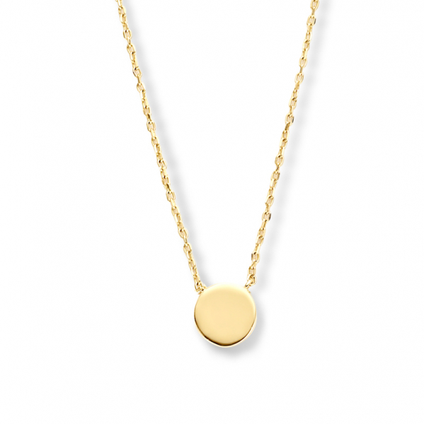 Collier mit Gravurplatte 6mm Gold 585/000