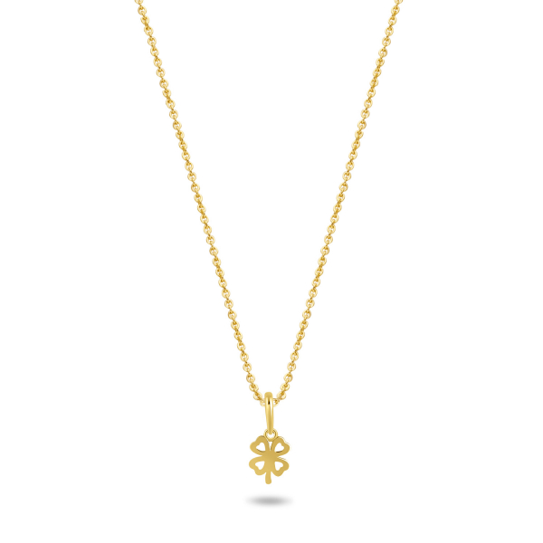 Collier mit Anhänger Kleeblatt Gold 585/000