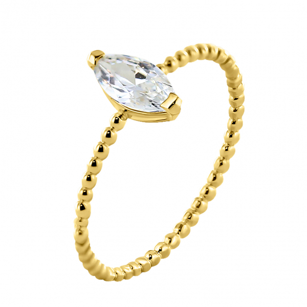 Damenring Zirkonia Gold 585/000