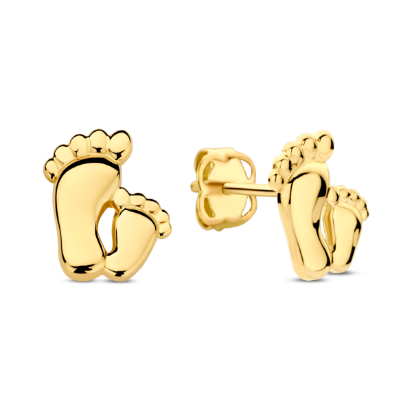Ohrstecker Füße Gold 585/000