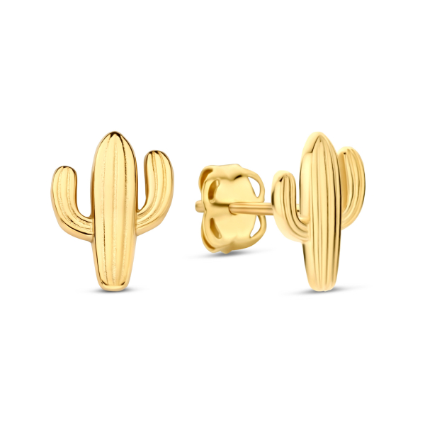 Ohrstecker Kaktus Gold 585/000