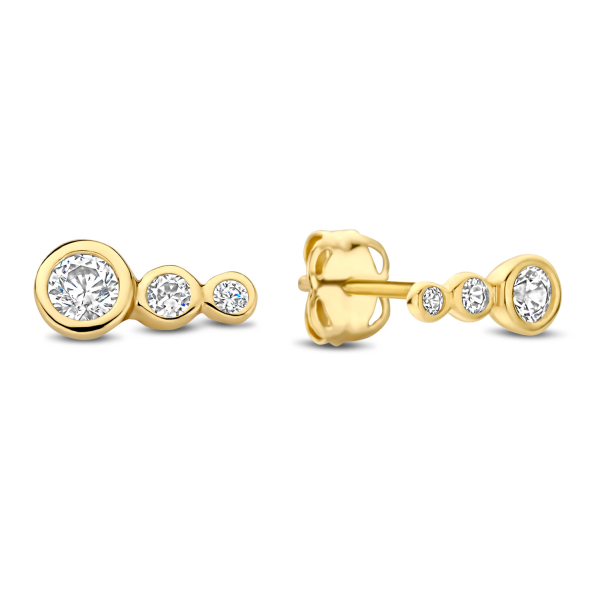 Ohrstecker 6 Zirkonia Gold 585/000