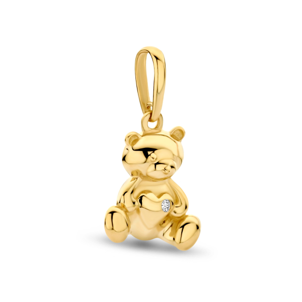Anhänger Teddybär Zirkonia Gold 585/000