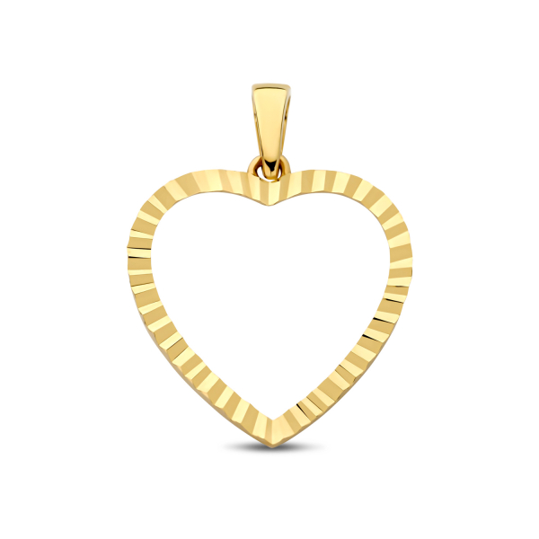 Anhänger Herz diamantiert Gold 585/000