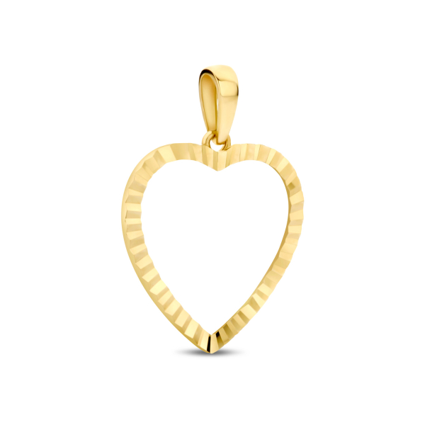 Preview: Anhänger Herz diamantiert Gold 585/000