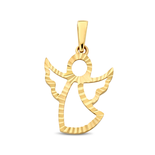 Anhänger Engel diamantiert Gold 585/000