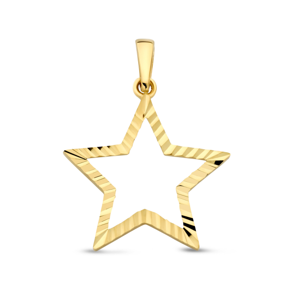 Anhänger Stern diamantiert Gold 585/000