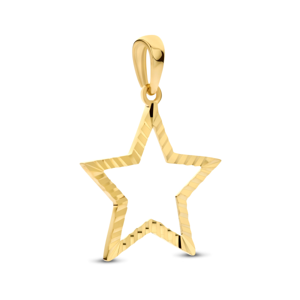Preview: Anhänger Stern diamantiert Gold 585/000