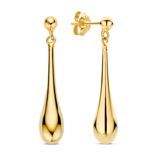 Ohrstecker Drop mit Kugel Gold 585/000