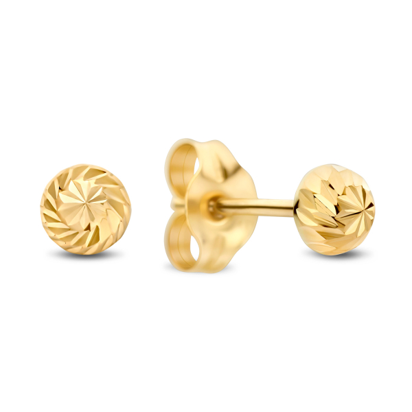 Ohrstecker Halbkugel 3,0mm Gold 585/000