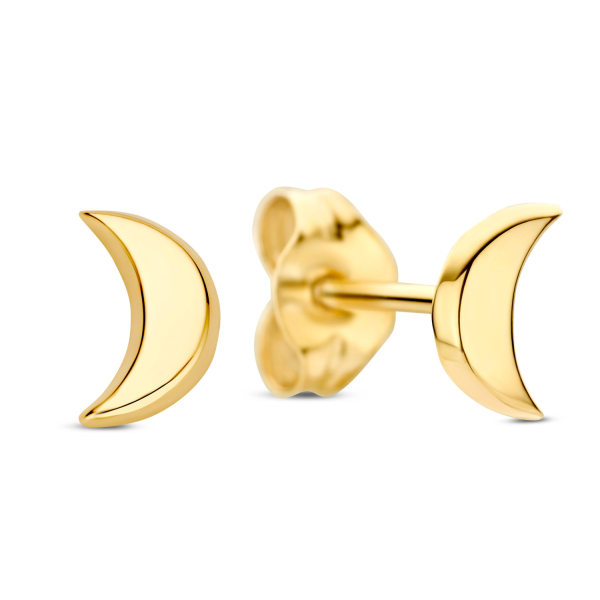 Ohrstecker Halbmond 5,0mm Gold 585/000