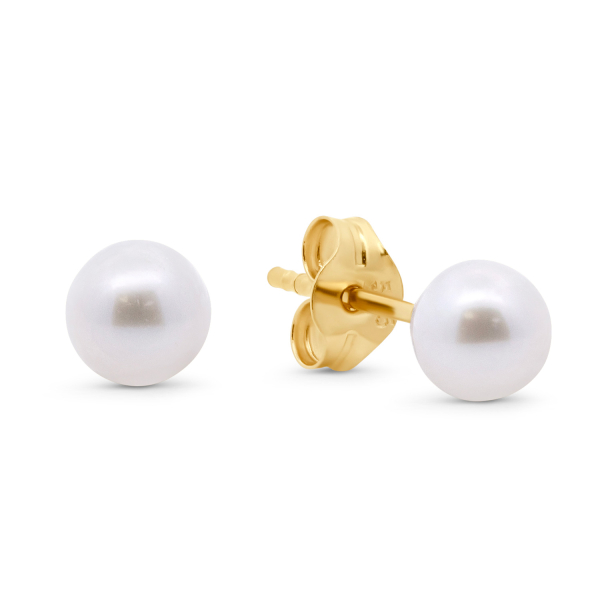 Ohrstecker Süßwasser-Zuchtperle 4 - 4,5mm Gold 585/000